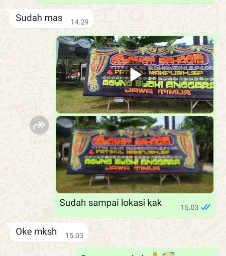 Pengiriman Papan Bunga Kantor Bupati Jember