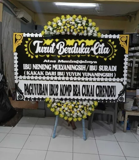 Papan Bunga Duka Kantor Bupati Jember