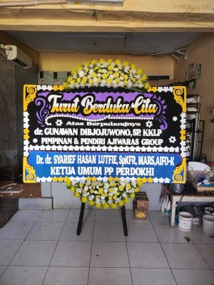 Papan Bunga di Kantor Bupati Jember